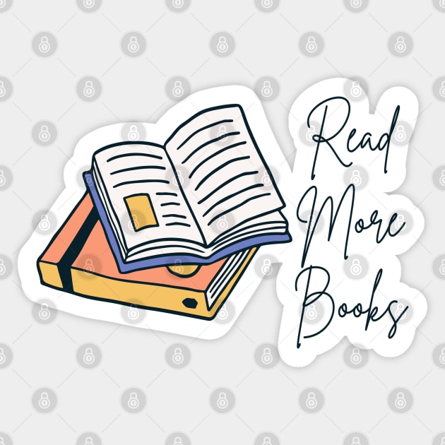 Read More Books Sticker by DesiOsarii